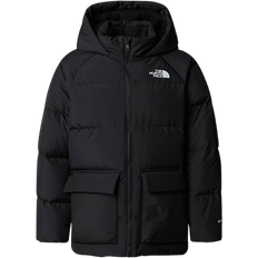 S Outerwear The North Face Youth North Fleece-Lined Short Down Parka - TNF Black