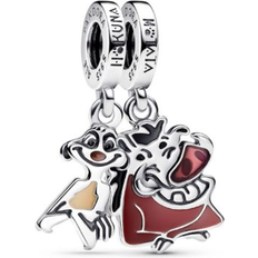 Multifarvet Charms & Vedhæng Pandora Disney Lion King Timon and Pumbaa Charm - Silver