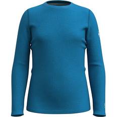 Girls Base Layer Children's Clothing Smartwool Merino Baselayer Crew Top - Kids' Nival Blue Heather