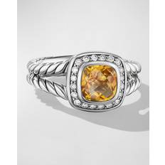 Jewelry David Yurman Petite Albion Ring with Citrine and Diamonds