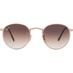 Herre - Runde Solbriller Ray-Ban Round Metal RB3447 Solbriller Mænd Guld - Gold