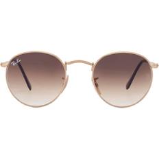 Ray-Ban Round Metal Sonnenbrillen - Gold/Braun