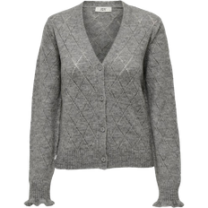 Nainen - XS Neuletakit JdY Letty Cardigan - Grey/Light Grey Melange