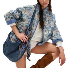 Jacken Free People Chloe Jacket - Marine/Hellblau/Braun/Hellgrau