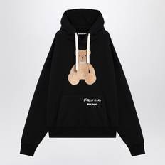 Palm Angels Jumpers Palm Angels Bear In Mind Hoodie - Black