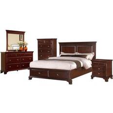 Queen Bed Packages Picket House Furnishings Brinley Cherry Queen Bedroom Set CN350QB5PC