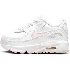 Nike Lær at gå-sko Børnesko Nike Toddler s Nike Air Max 90 LTR - White/Pink Foam