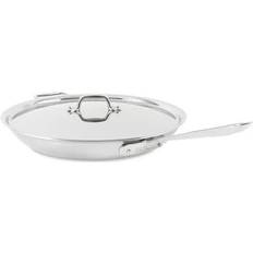 All-Clad Frying Pans All-Clad D5 Brushed Stainless Steel Skillet with Lid