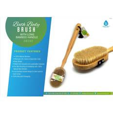 Bath Brushes Homestead Bath Body Brush with Long Bamboo Handle