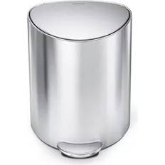 Cleaning Equipment & Cleaning Agents Simplehuman 6L Semi Round Trash Can - Silver