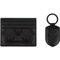 Emporio Armani Plånböcker Emporio Armani Gift Box With Leather Wallet and Keyring - Embossed Eagle