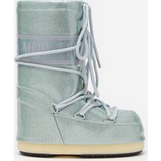 Moon Boot Icon Glitter Snow Boots - Grey Blue