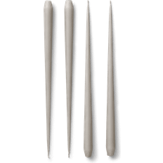 Nagel Large Taper Candles 4 Pcs - Sand Stearinljus 4st