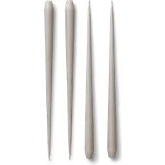 STOFF Nagel Lys & Tilbehør STOFF Nagel Nagel Ester & Erik Candles Set of 4 - Sand Stearinlys 4stk