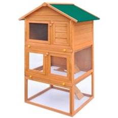 Pets BERKFIELD HOME Outdoor Rabbit Hutch Pet Cage One Size - Brown