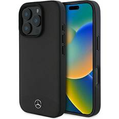 Apple iPhone 16 Pro Mobile Phone Cases Mercedes-Benz Textured Plain Leather MagSafe Case for iPhone 16 Pro