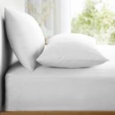 Lakan - Linne Underlakan Appletree Pure Natural Cotton Fitted - Bed Sheet White