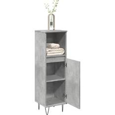 Grey Medicine Cabinets vidaXL Bathroom Cabinet Concrete Grey 30 x 30 x 100 cm