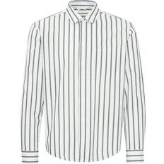 Golf - White Shirts Casual Friday Cfalvin LS Dobby Striped Shirt - Snow White