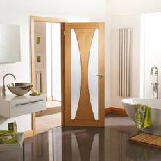 Doors XL Joinery Verona Oak Obscure Glass 2040 826 x 40 mm Interior Door (x)