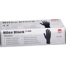 Nilex Black 606 engangshandske PF sort