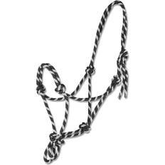 Equestrian Waldhausen Mackey Knotted Halter - Black/White