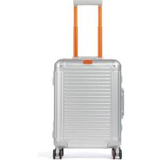 Travelite Hard Koffers Travelite Next 4W Trolley S Silver Orange