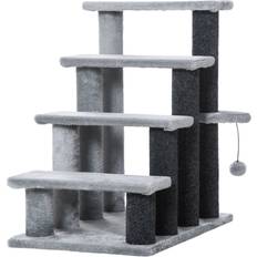 Pets Archie & Oscar Nikhil Pet Stairs with Scratching Columns 64cm H x 40cm W x 60cm D