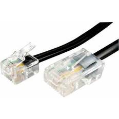 Cables Direct Raraion black rj11 to rj45 plug telephone lead 5m