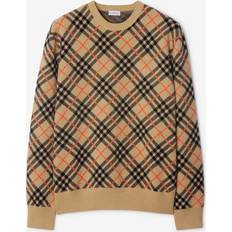 Herre - Ternede Sweatere Burberry Vintage Check Sweater - Beige