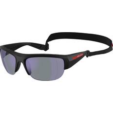 Prada Blue - Men Sunglasses Prada Linea Rossa Man Sunglasses - Matte Black/Blue Mirror