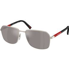 Prada Herr - Metall Solglasögon Prada Prada Linea Rossa Solglasögon Metall Brun Silver