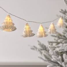 White Christmas Tree Lights 1.8m Paper LED String - Warm White Christmas Tree Light