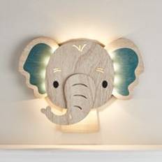 Lights4fun Elephant Children's - Warm White Wall light