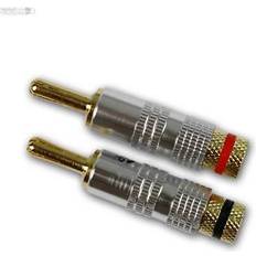 Banana Plug Set 4 Pieces Spreading Fixation