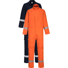 UV-Schutz Arbeitsoveralls Portwest Bizflame Plus Lightweight Stretch Panelled Coverall FR502 Ora