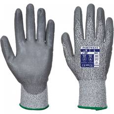 Grey Work Gloves Portwest MR Cut PU Palm Glove A622 Grey Colour: Grey