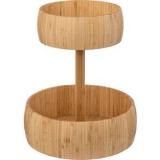 Two-Tiered Bamboo Fruit Basket