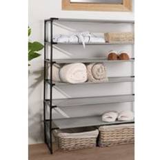 Black Shelving Systems OHS Storage Level Rack Organiser One Size Shelving System