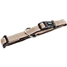 Pets Nobby Halsband Soft Grip L: 20-30 cm x 10 mm - Beige/Chocolate