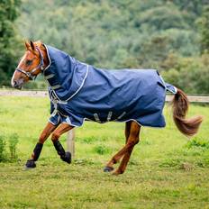 Horseware Utetäcke med Hals Amigo Bravo Plus Marinblå/Grå "155cm 6'9"