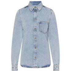 Shirts Toteme Denim Button-Front Shirt - Cool Blue