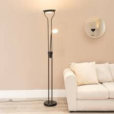 Lighting ValueLights Beata Black LED Uplight - One Size Floor Lamp