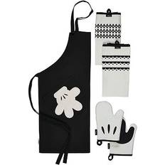 Pot Holders Disney Cotton 5-Piece Oven Mitt Set One Size Pot Holder White