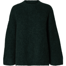 Selected Femme Gabella Oversized Striktrøje - Grøn