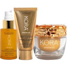 Kora Organics Serum & Ansiktsoljor Kora Organics Turmeric Brightening Trio Gift Set