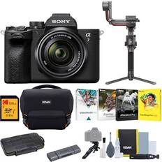 Digital Cameras Sony Alpha 7 IV Full-Frame Mirrorless Digital Camera with 28-70mm Lens and Gimbal Stabilizer Bundle Provides Photographers and videographers Balanced Recording and Stable Photography (6 Items)