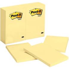 Office Supplies 3M Post-it 659YWBD Original Note Pads 4" x 6" - Canary Yellow