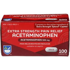 Paracetamol Medicines Extra Strength Acetaminophen 500 mg Pain Reliever 100 Tab