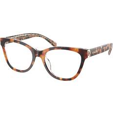 Coach HC6249U 5857 Kvinder Tortoiseshell Orange Floral 53mm